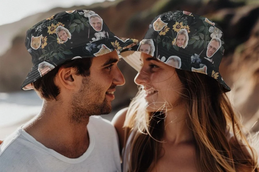 A personalized bucket hat would be ideal for outdoor parents