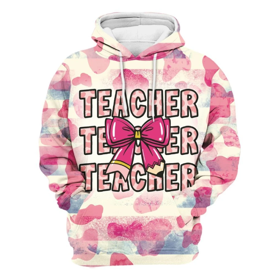 Amarebox Teacher Coquette Hoodie