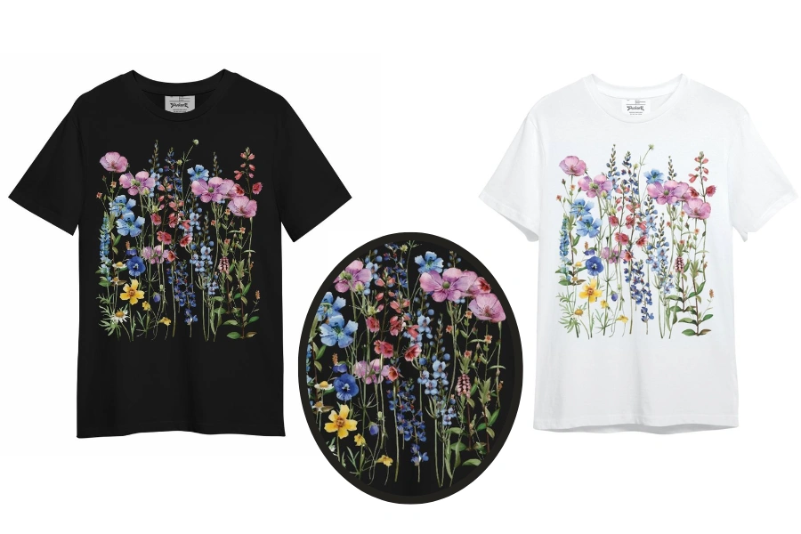 Botanical Flowers Graphic Unisex Shirt