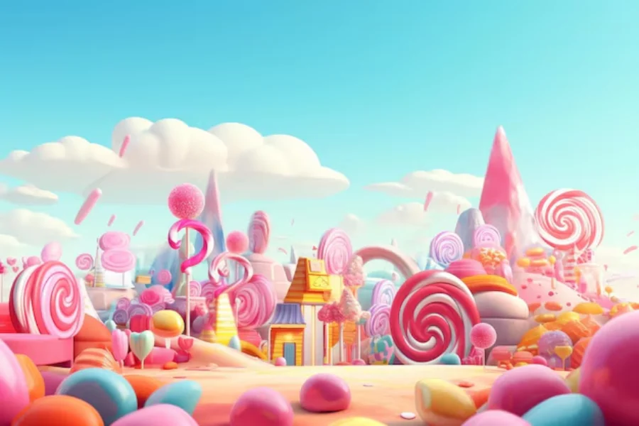 Candyland Birthday Theme Background