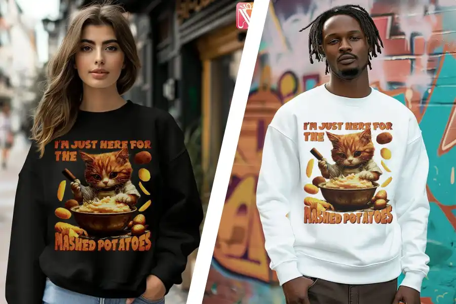 Cat Mash Potatoes Sweatshirt