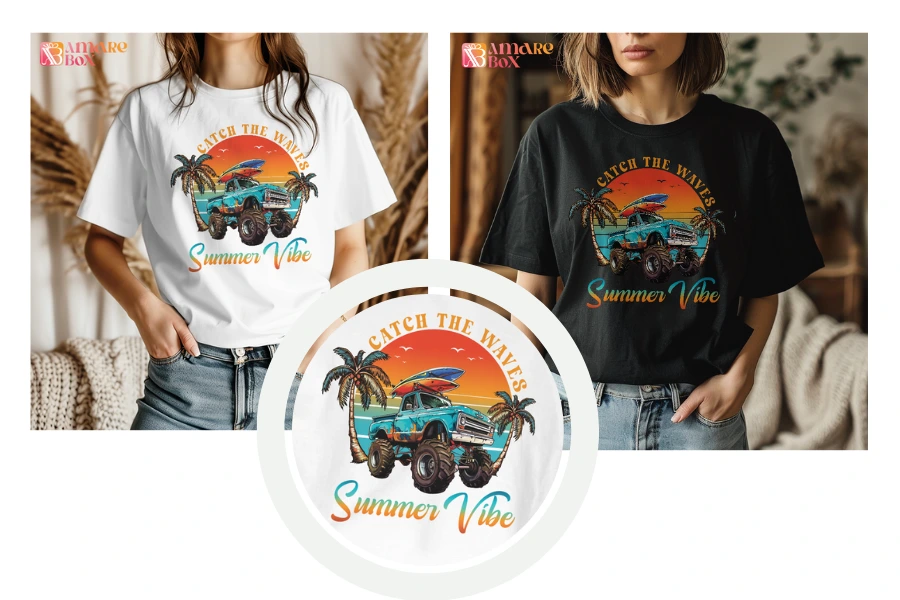 Catch The Waves, Summer Vibe Teeshirt