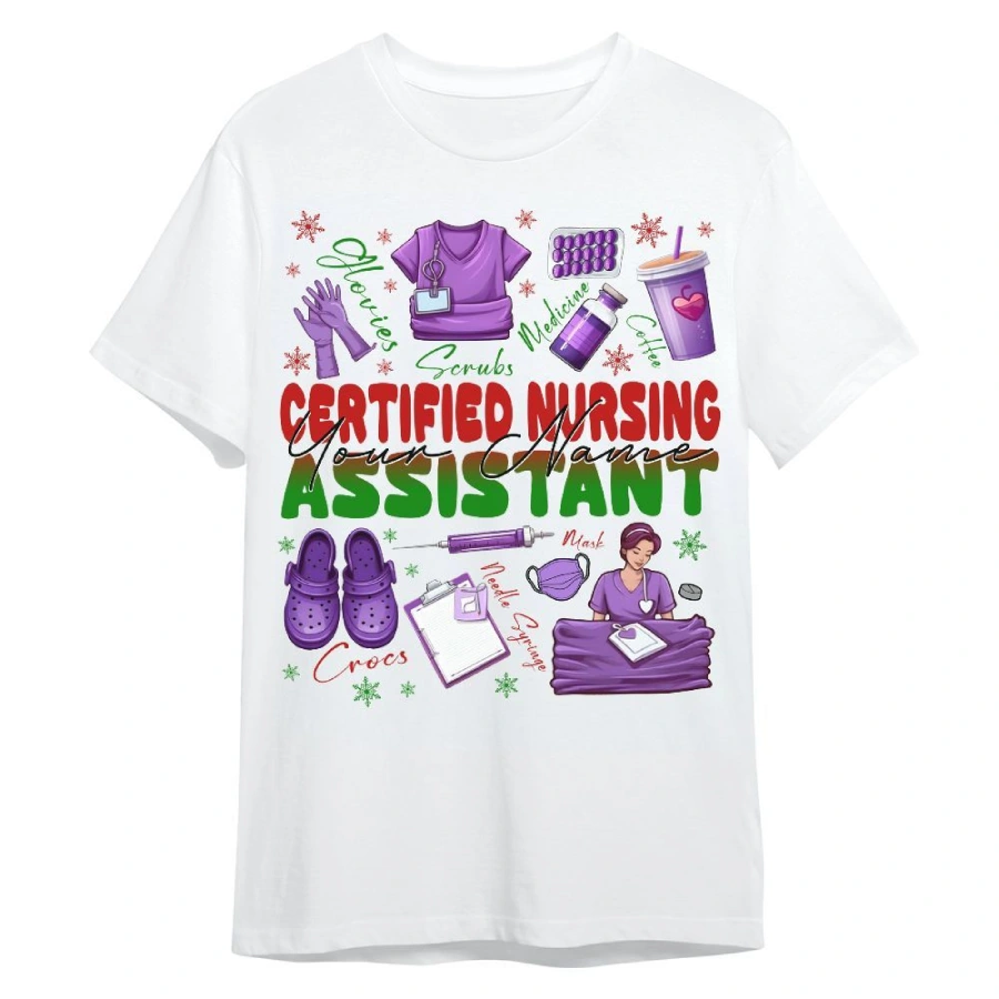 Certified Nursing Assistant Custom Name Shirt