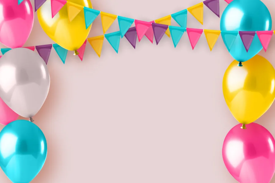 Colorful Balloon Zoom Background