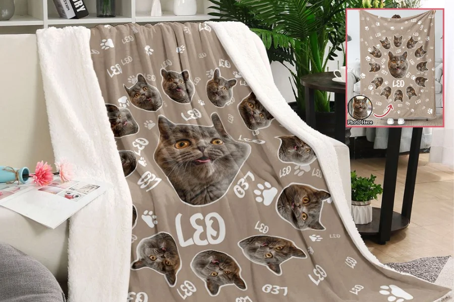 Custom Funny Blanket Gift For Pet-loving Dads