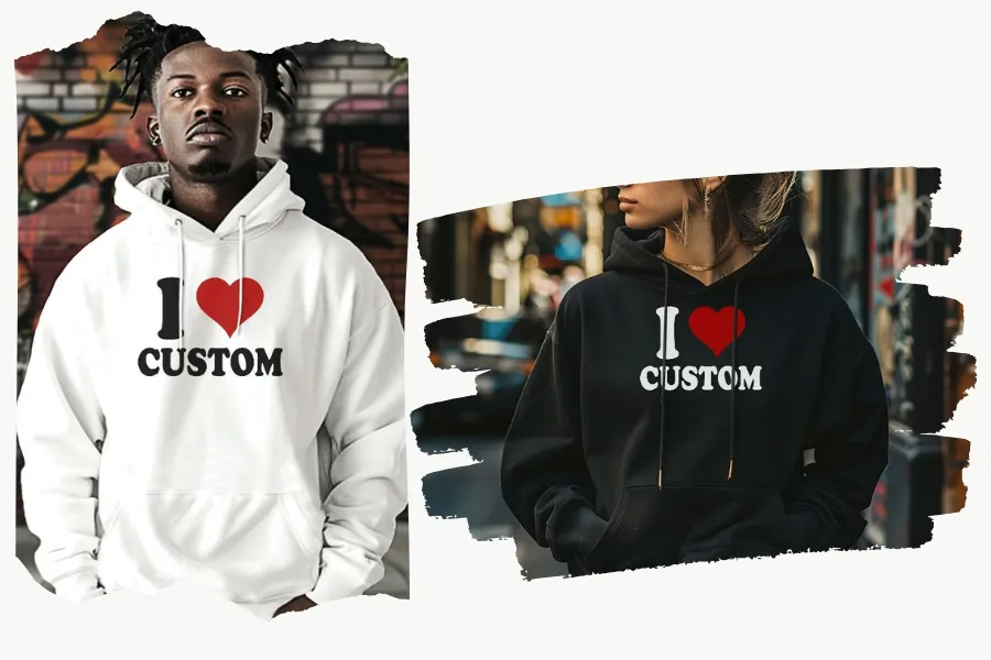 Custom I Love Unisex Hoodie For Couples