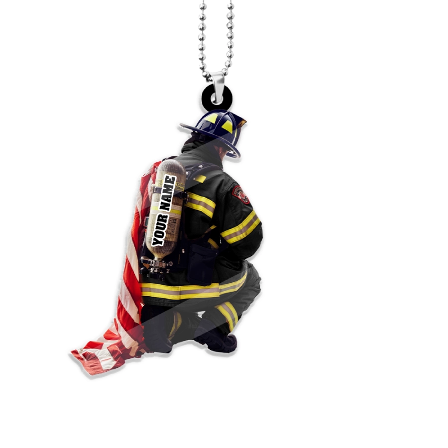 Custom Name Firefighter Ornament