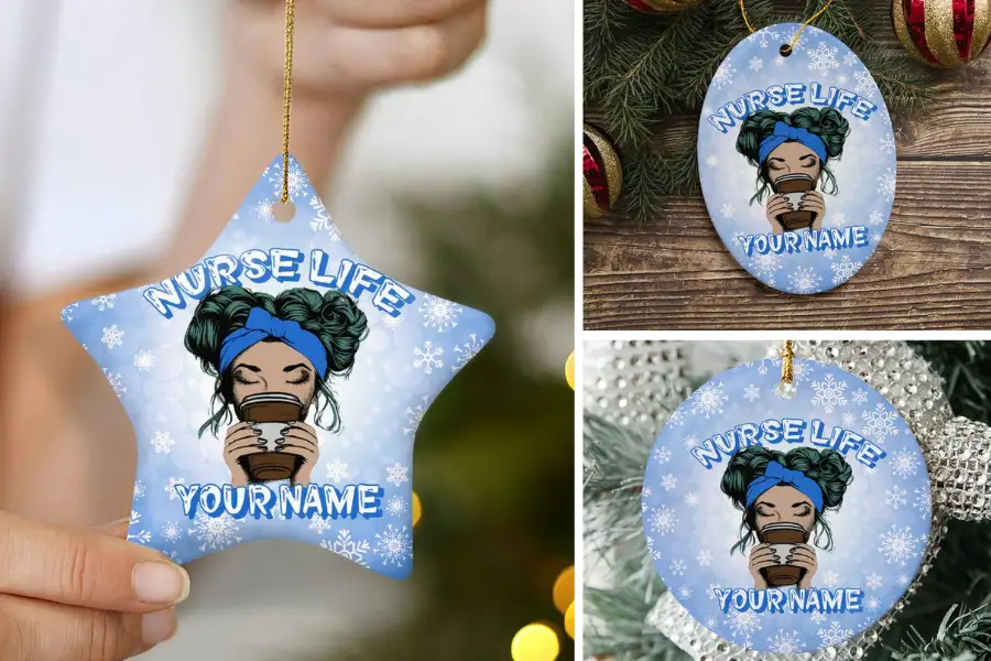 Custom Nurse Life Ornament