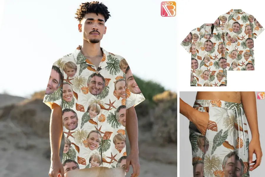 Custom Photo Face Hawaii Shirt & Shorts