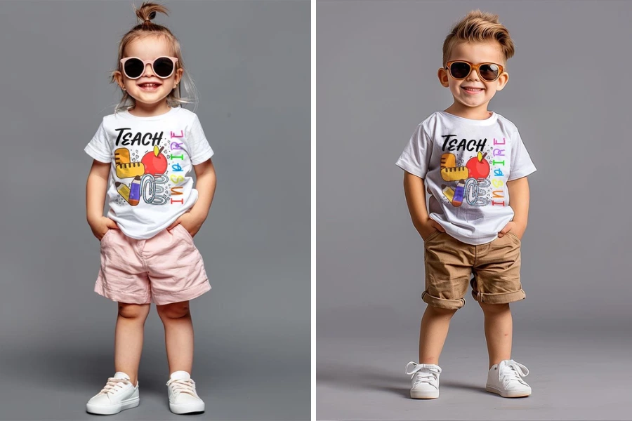 Cute Inspire & Teach Love Tee Gift For Kids