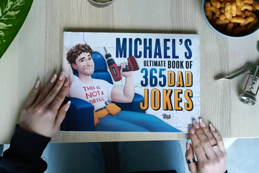 Dad Jokes book gift for Dad