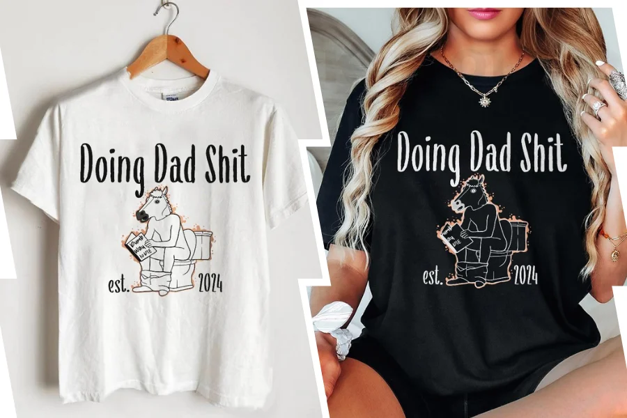 "Doing Dad Shit" Horse In The Toilet Sweatshirt