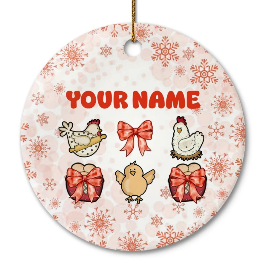 Farm Animal Ornament Cute Chicken Coquette