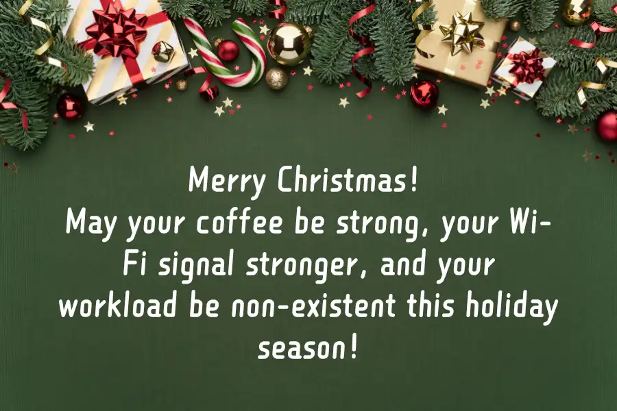 Funny Merry Christmas Wishes For Colleagues