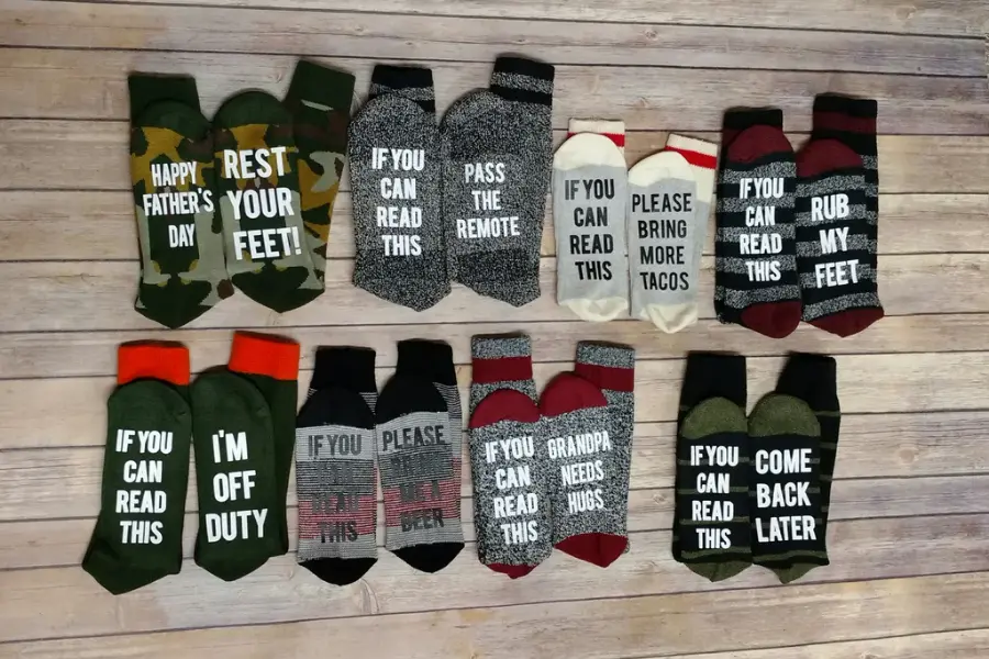 Funny Socks Gift For Dad On Birthday