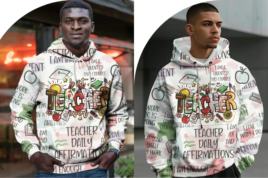 Hand-Drawing Teacher Affirmation Hoodie