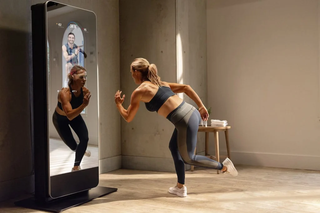 High-end fitness mirrors are luxury fitness gifts for mom