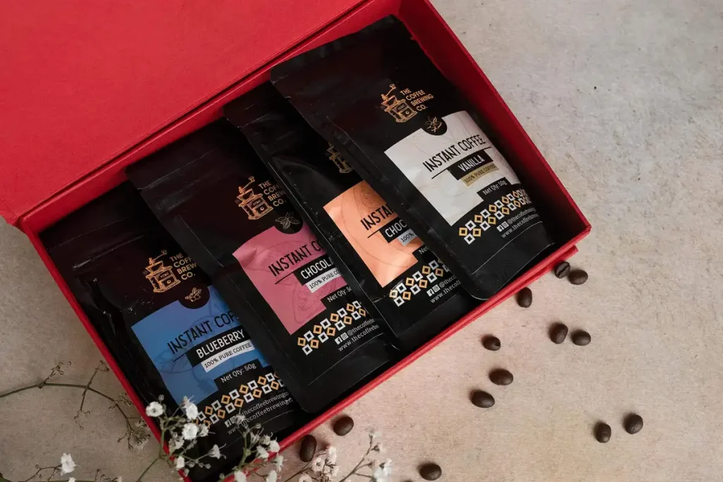 Instant coffee gift box for new fathers