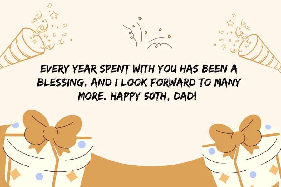 Meaningful birthday wishes for your 50-year-old father