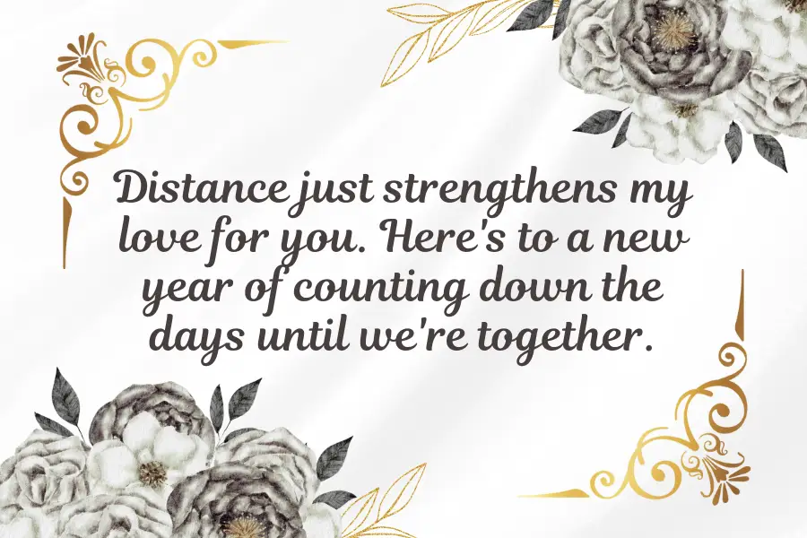 New Year Quotes To Girlfriend From Long Distance