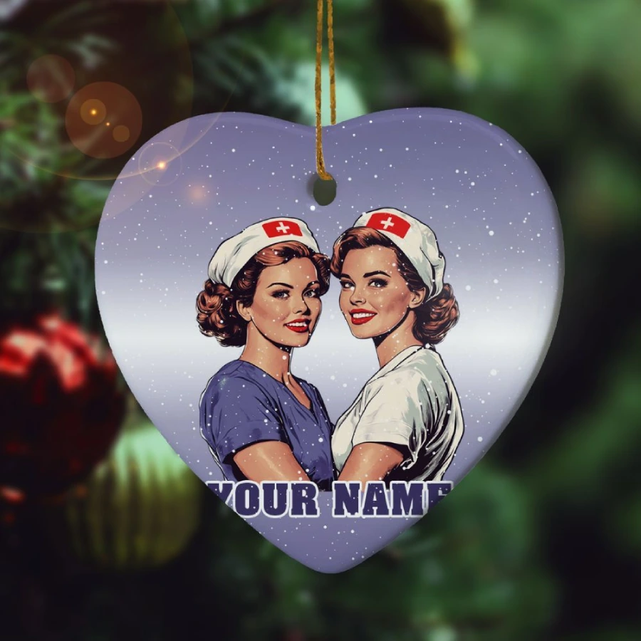 Nurses Custom Name Ornament