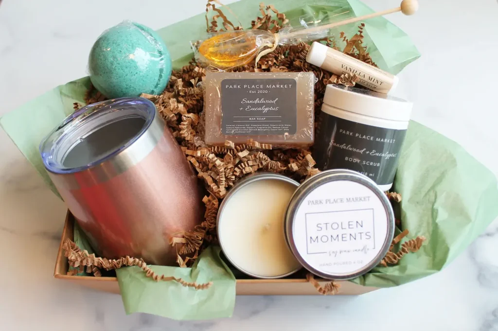 Pamper your mom and dad with a spa gift basket