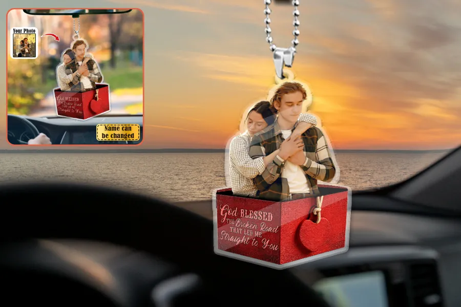 Personalized Anniversary Car Hanging Ornament