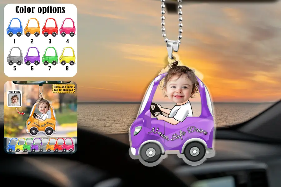 Personalized Photo Safe-Driving Ornament