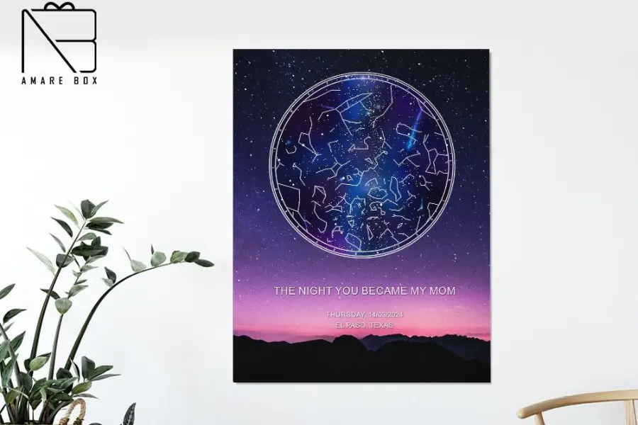 Personalized Star Map Canvas Print