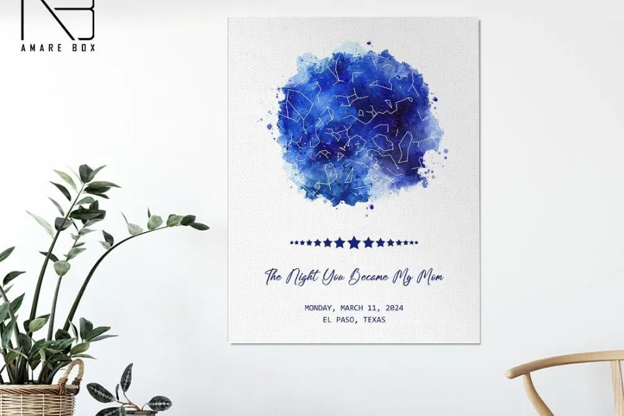 Personalized Star Map Canvas Print