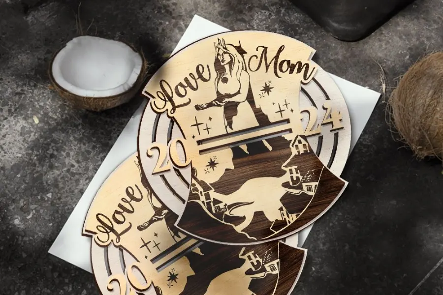 Personalized Wooden Money Holder