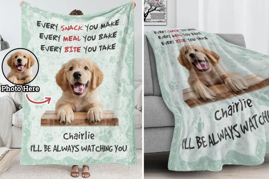 Personalized throw blanket for cat & dog lovers