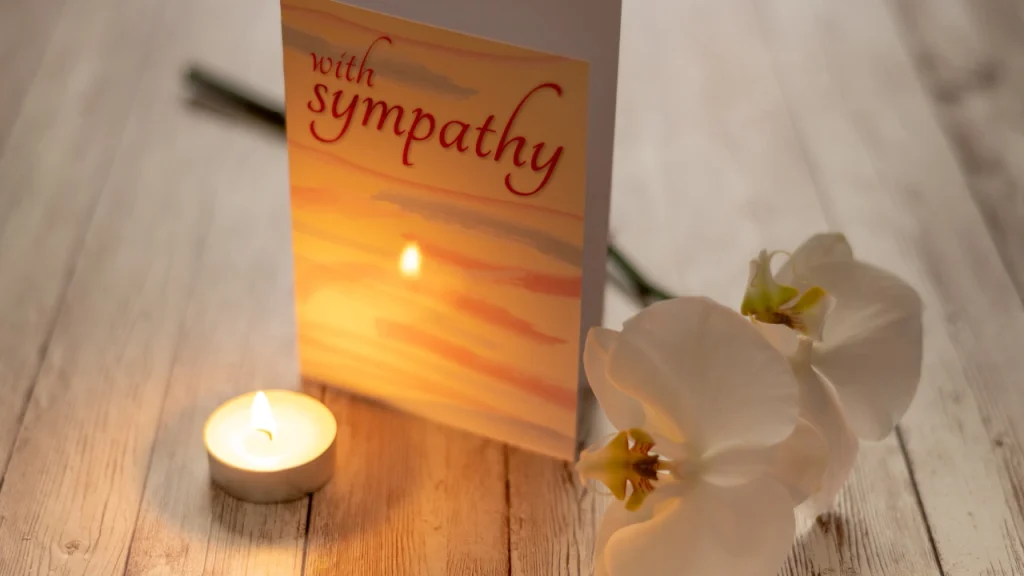 Sending a gift and sympathy card to express your care