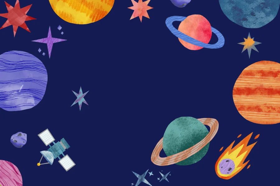 Space-Themed Adventure Virtual Background