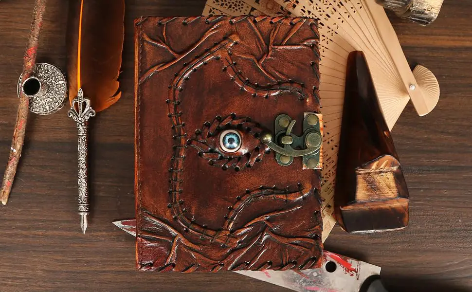 Spooky Writing Notebook Leather Journal