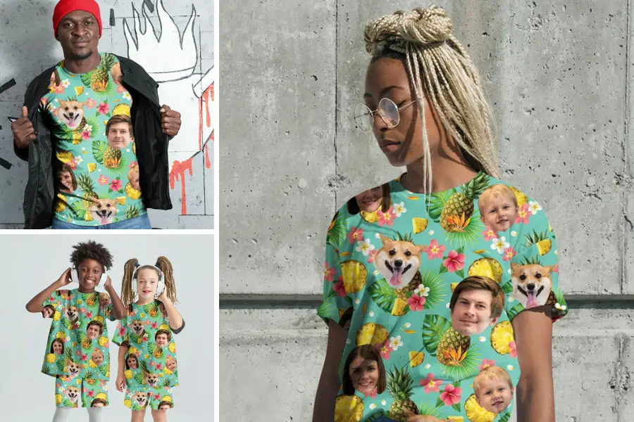 This unique Hawaiian shirt is perfect for an art-loving mom