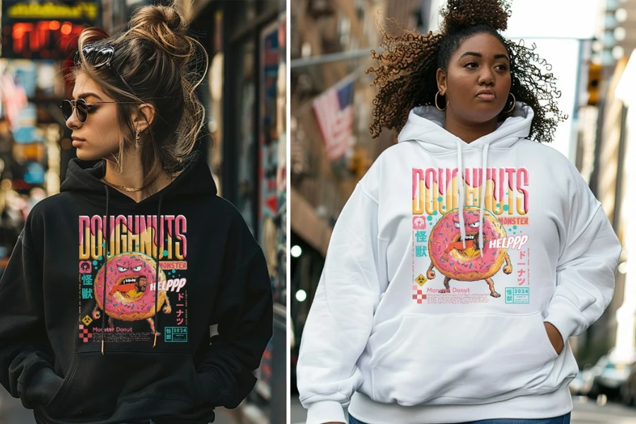 Unique birthday gift for mom - “Doughnuts Monster” Hoodie