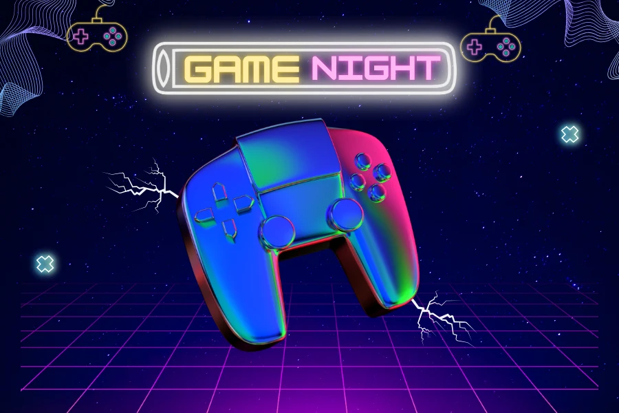 Video Game Party Zoom Background