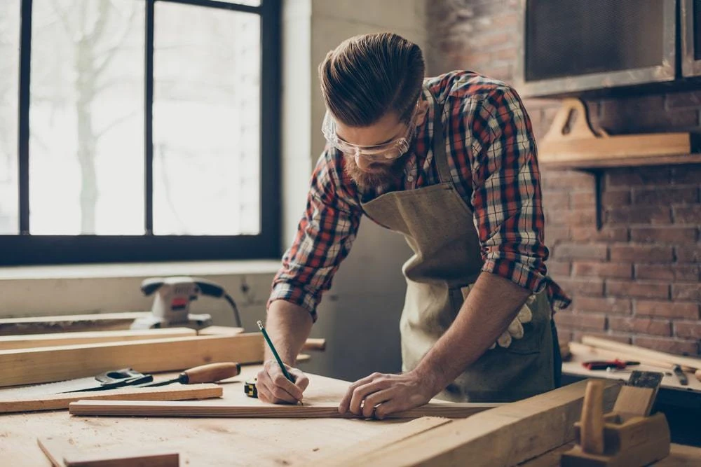 Your dad needs a woodworking apron in his workshop