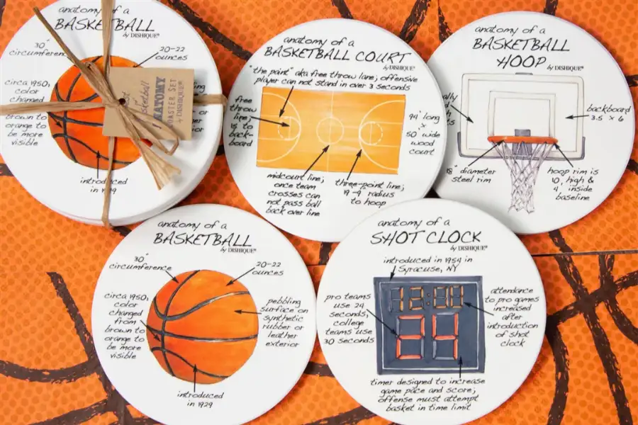 Basketball-Themed Coasters