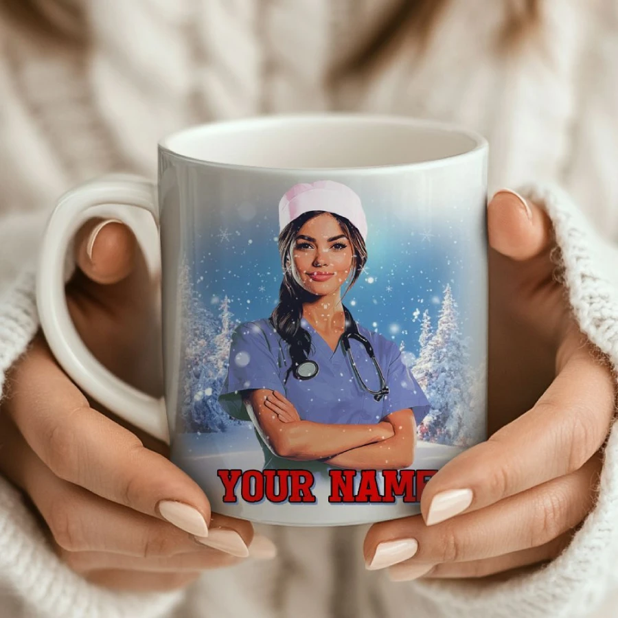 CNA Nurse Crew Custom Name Mug