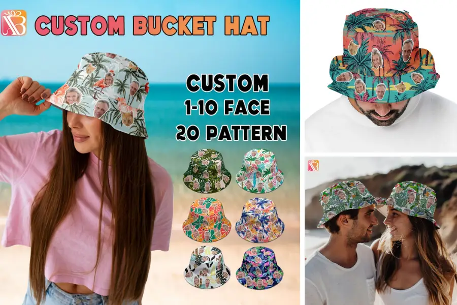 Custom Photo Hawaiian Bucket Hat.