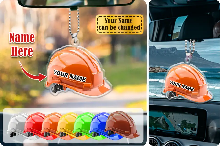 Custom Safety Helmet Ornament