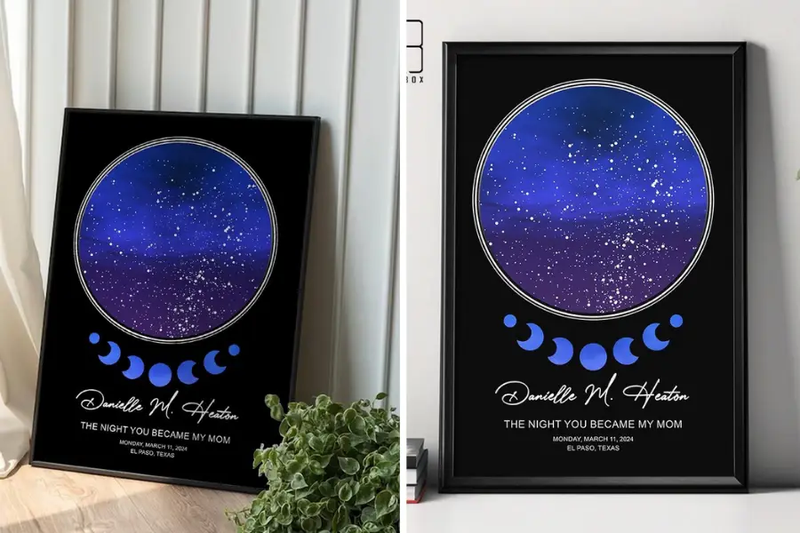 Custom Starry Night Sky Canvas