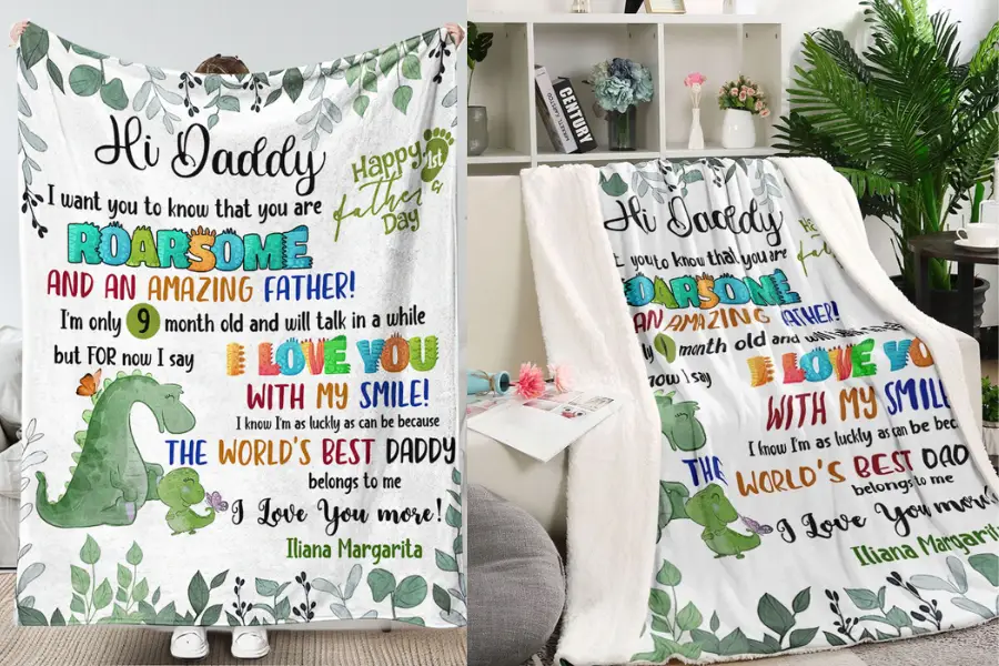 Cute Personalized Name Blanket