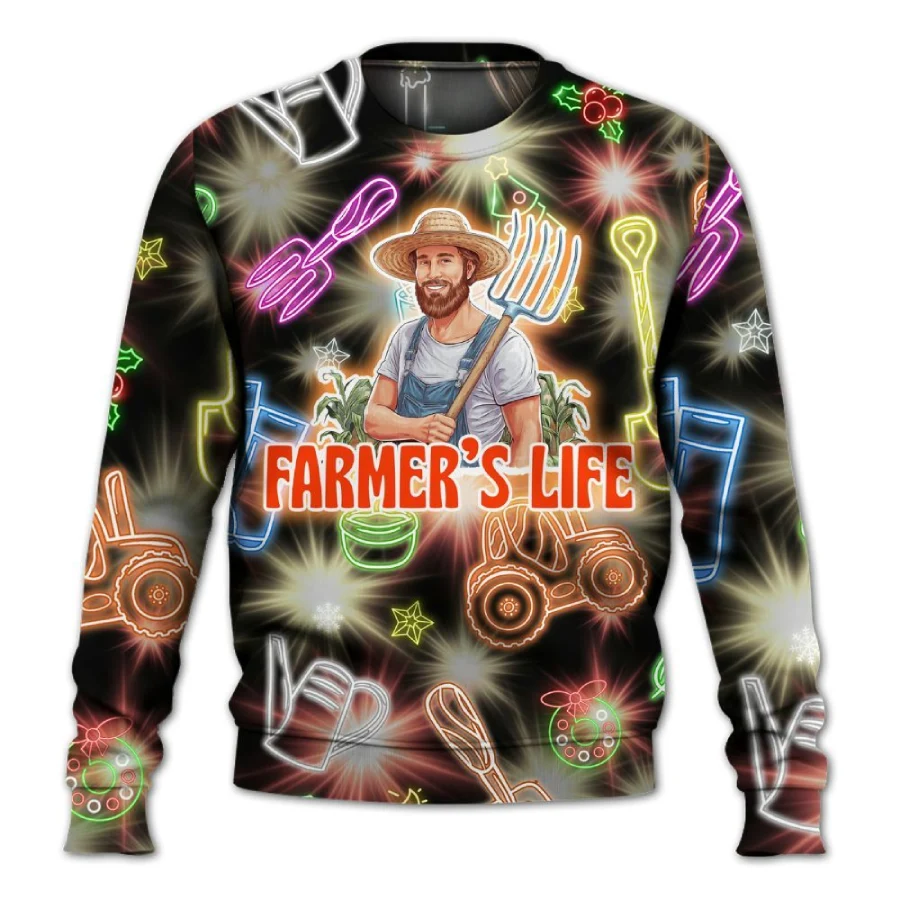 Farmer's Life Neon Sweater