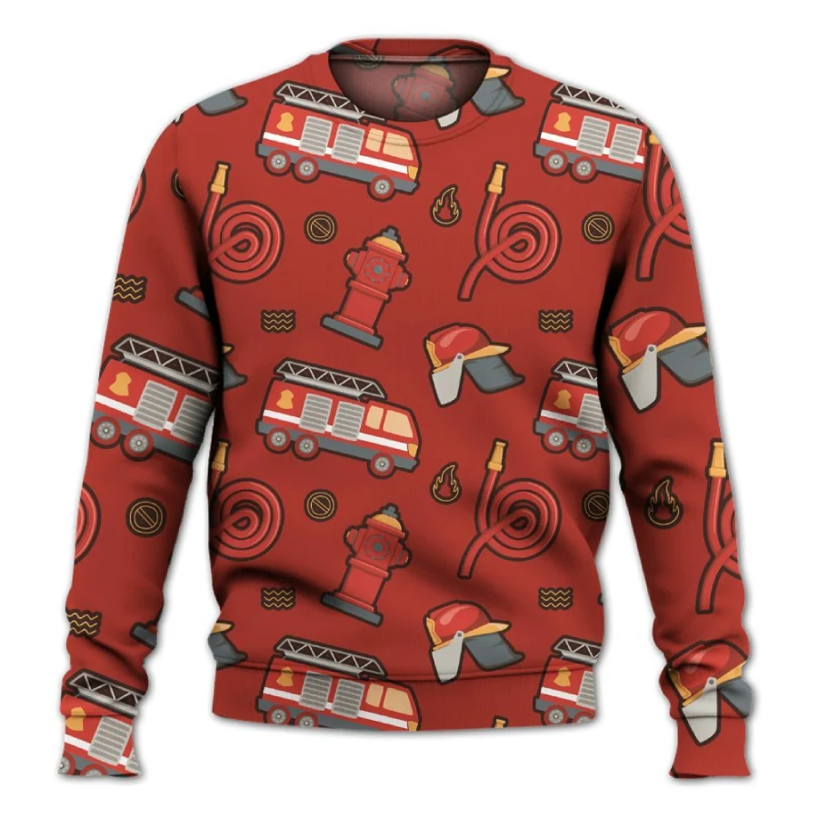 Funny Firefighter Tools Sweater