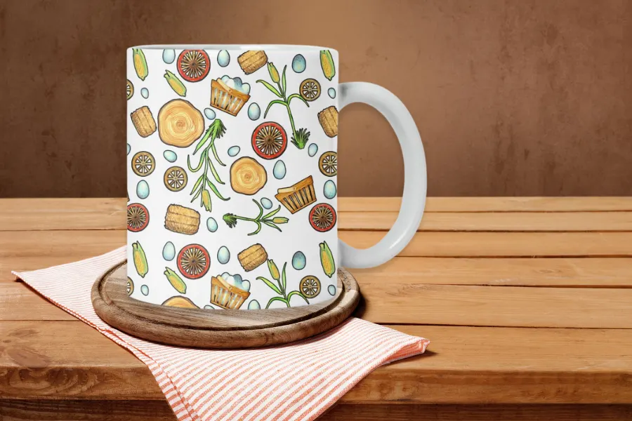 Garden Themed Ceramic Mug