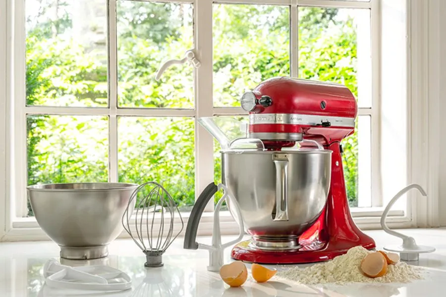 The KitchenAid mixer
