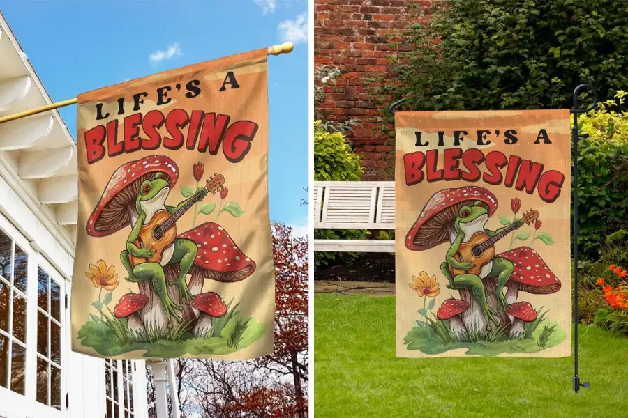 Life’s A Blessing Art Flag